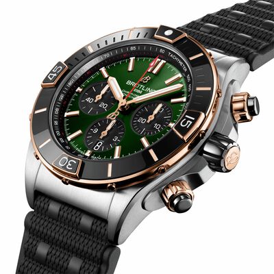 Breitling Super Chronomat B01 Green Dial Watch, 44mm