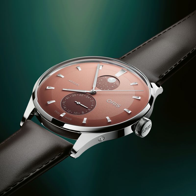 Oris Artelier Complication Brown Dial Watch, 39.5mm image number 1