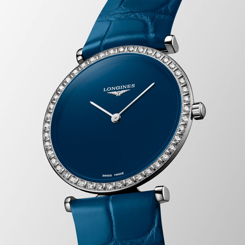 Longines La Grande Classique Blue Diamond-Paved Dial Watch,  29mm image number 1