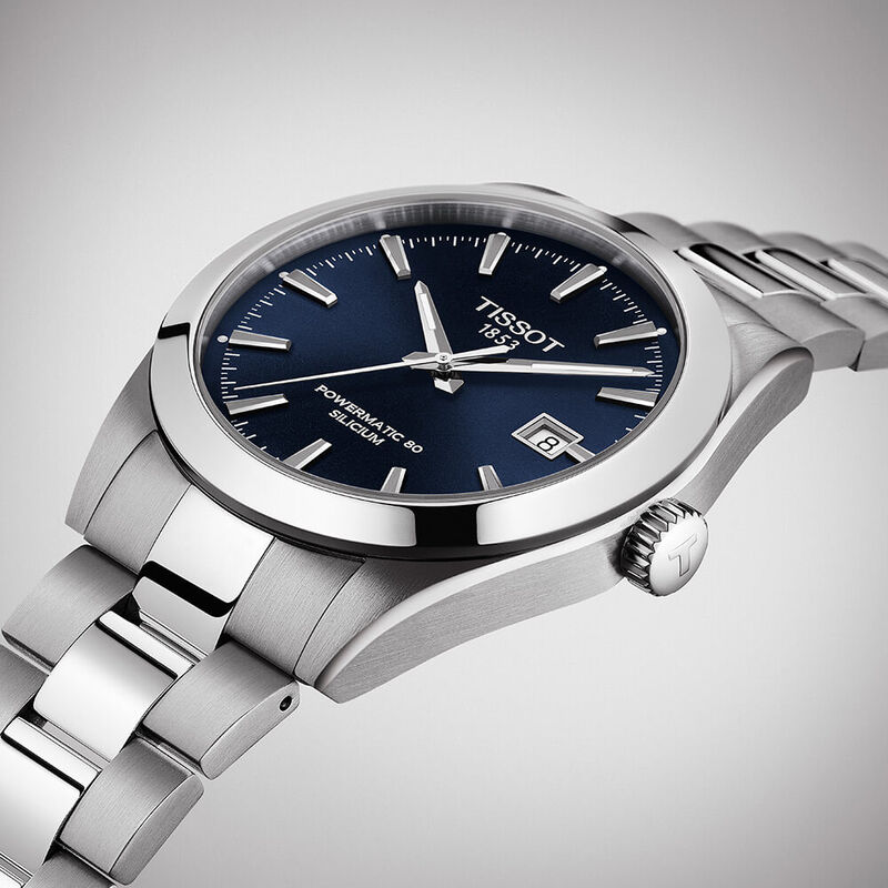 Tissot Gentleman Powermatic 80 Silicium Blue Dial Watch, 40mm image number 5