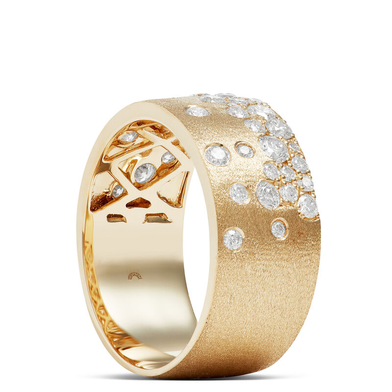 Confetti Diamond Ring Sized 7, 14K Yellow Gold image number 2