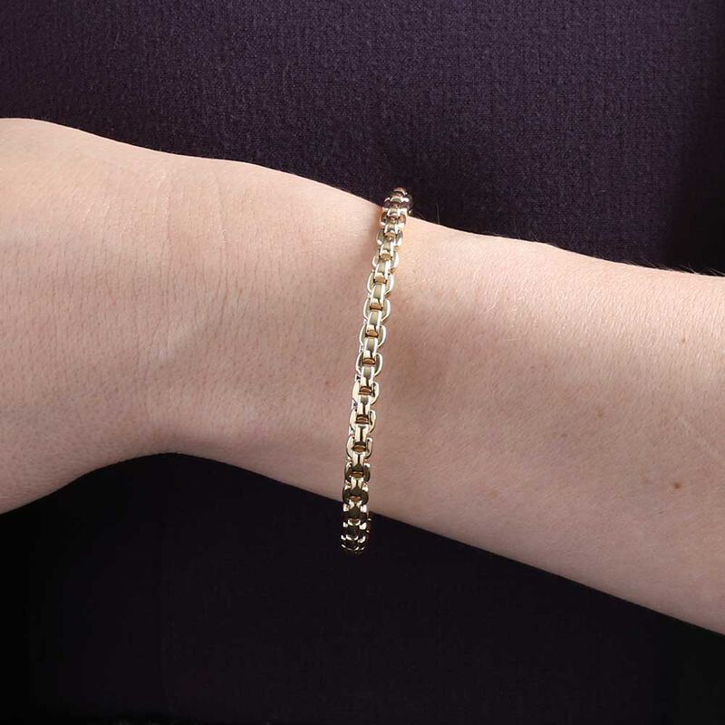 Toscano Seven-Inch Men&rsquo;s Bracelet, 14K Yellow Gold image number 1