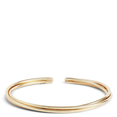 Toscano Twisted Wire Flexy Cuff, 14K Yellow Gold