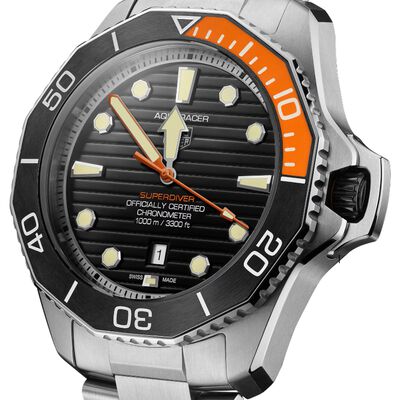 TAG Heuer Aquaracer Professional 1000 Superdiver Black Dial, 45mm