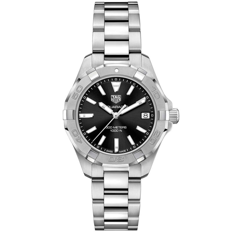 TAG Heuer Aquaracer Quartz Ladies Black Steel Watch image number 0