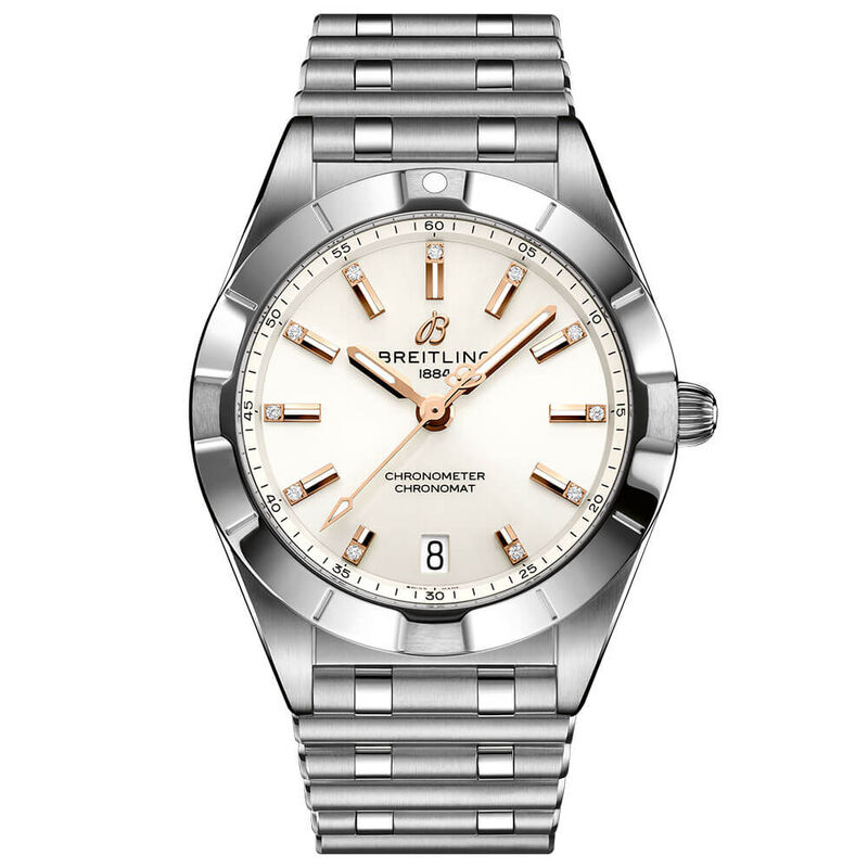 Breitling Chronomat 32 Diamond White Watch, 18K & Steel image number 0