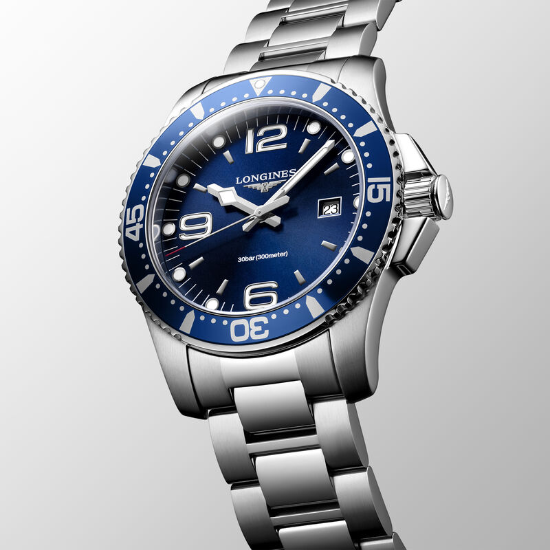 Longines Hydroconquest Sunray Blue Dial Watch, 44mm image number 1