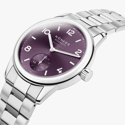 NOMOS Club Sport Neomatik Purple Dial Watch, 34mm
