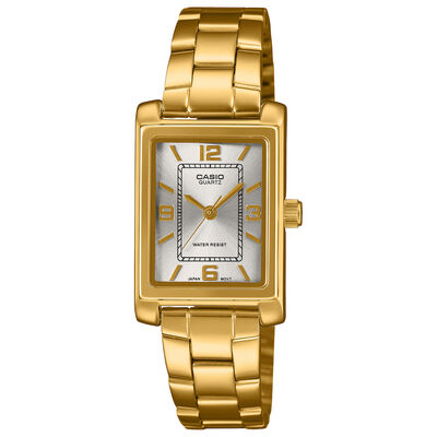 Casio LTP1234PGC-7A Silver Dial Watch, 32mm &times; 21mm