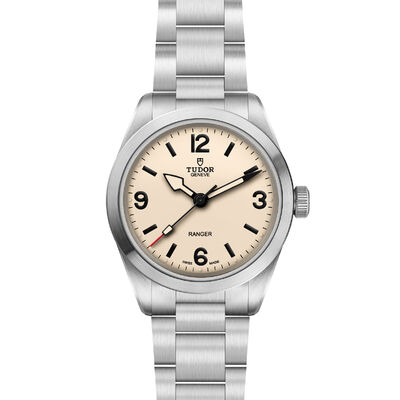 TUDOR Ranger Beige Dial Watch, 39mm
