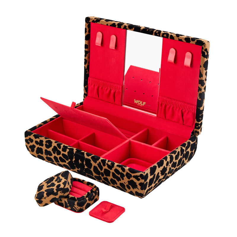 WOLF Savanna Leopard Print Medium Jewelry Box image number 3
