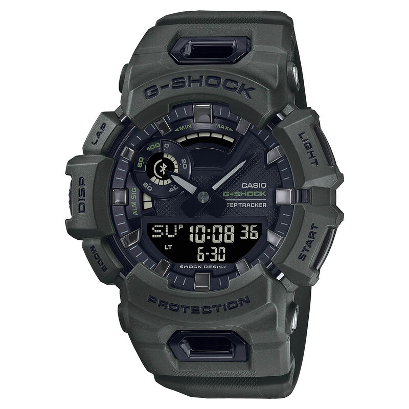 G-Shock GBA-900 Series Watch Black Dial Green Strap, 51mm image number 1