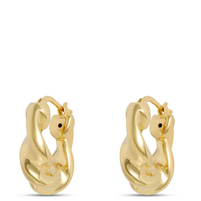 Toscano Twisted Hoop Earrings, 14K Yellow Gold image number 0