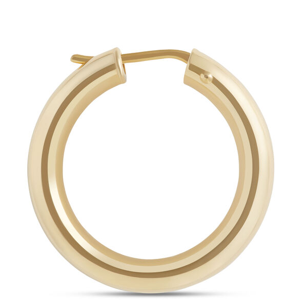 Toscano 27mm Round Hoop Earrings, 14K Yellow Gold