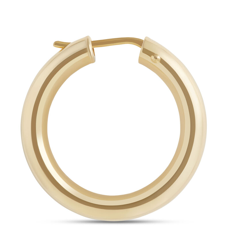Toscano 27mm Round Hoop Earrings, 14K Yellow Gold image number 1