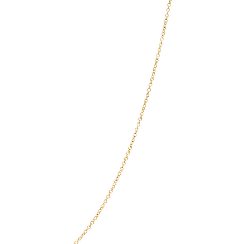 Open Center Circle Pendant with Diamonds, 1 Carat, 14K Yellow Gold image number 4