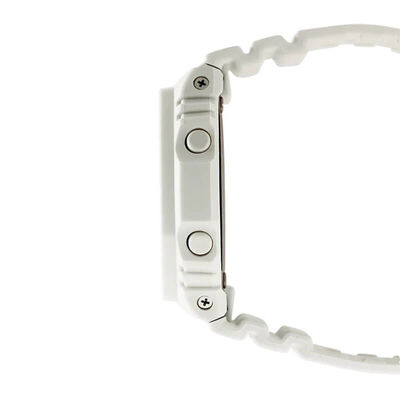 G-Shock White & Silver Detailed Octagon Bezel Watch, 46.2mm
