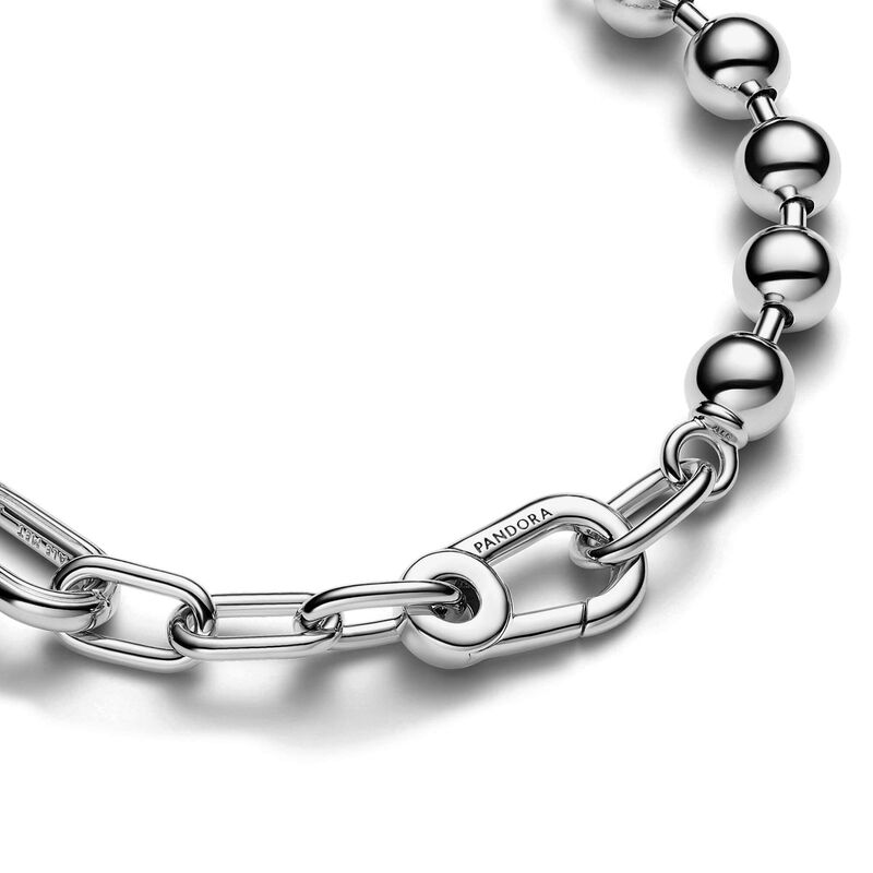 Pandora ME Metal Bead & Link Chain Bracelet image number 1