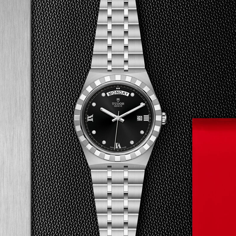 TUDOR Royal Watch Black Diamond Set Dial, 41mm image number 2