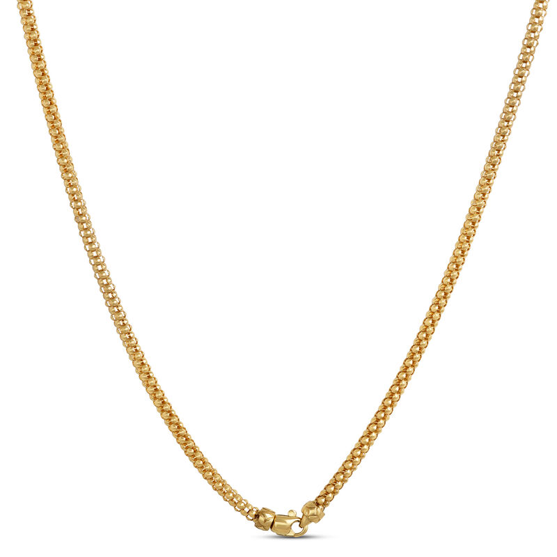 Toscano Popcorn Necklace, &frac12; Carat Total Weight, 18K Yellow Gold image number 2