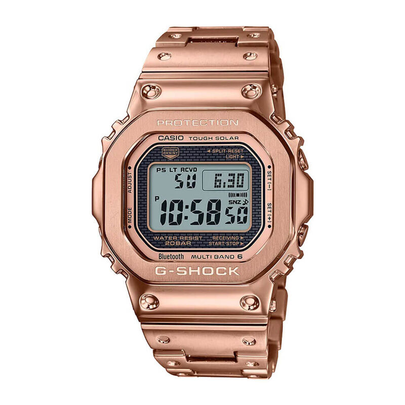 G-Shock Full Metal Rose IP Bluetooth Solar Digital Watch, 49.3mm image number 0