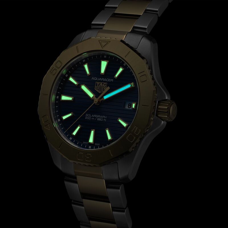 TAG Heuer Aquaracer Professional 200 Solargraph Blue Dial Watch, 40mm image number 5