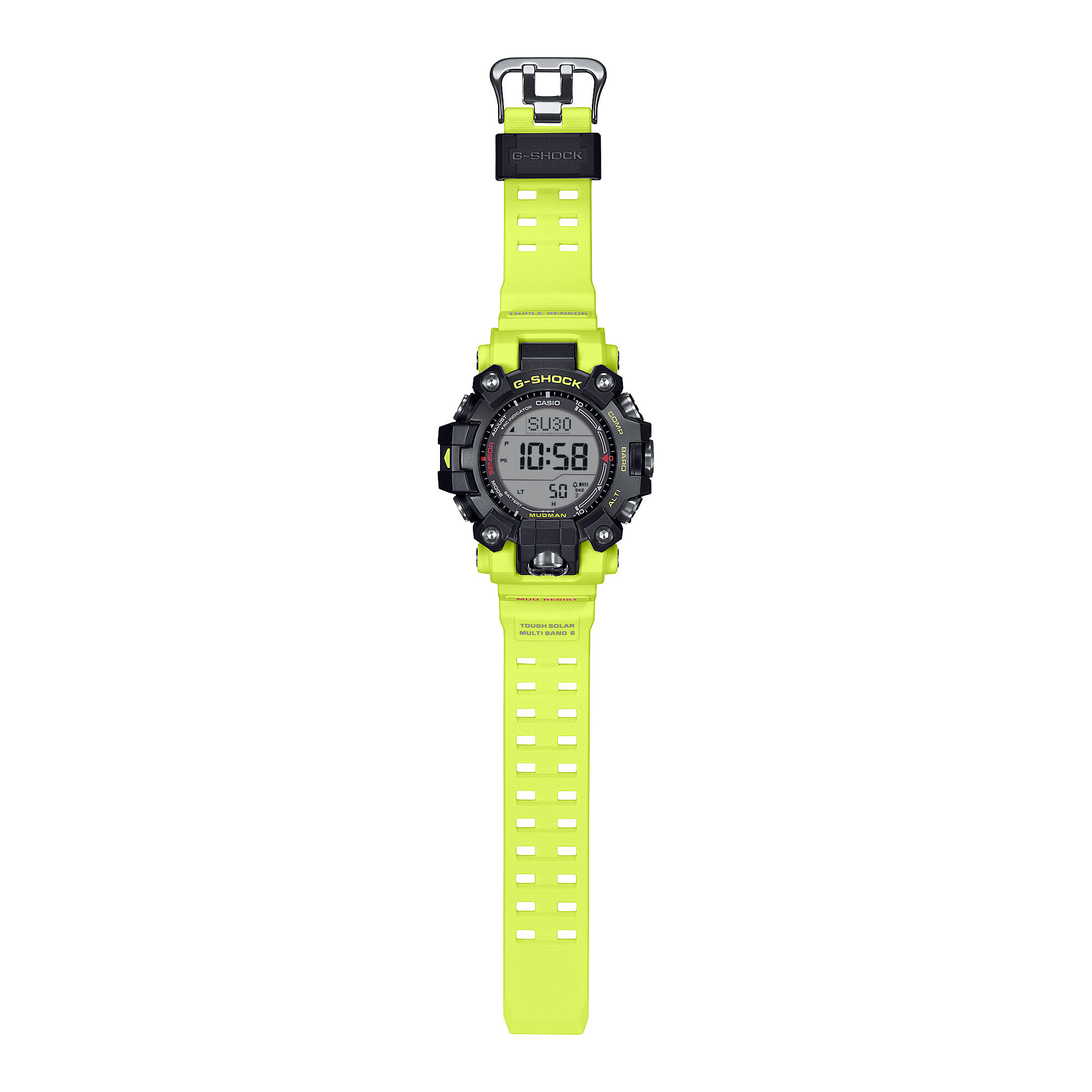 G-Shock Master Of G-Land Mudman Gray Dial Watch, 52.7mm