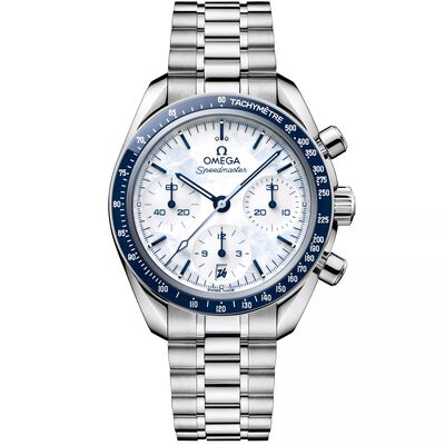 OMEGA Speedmaster White Dial Watch, 38mm