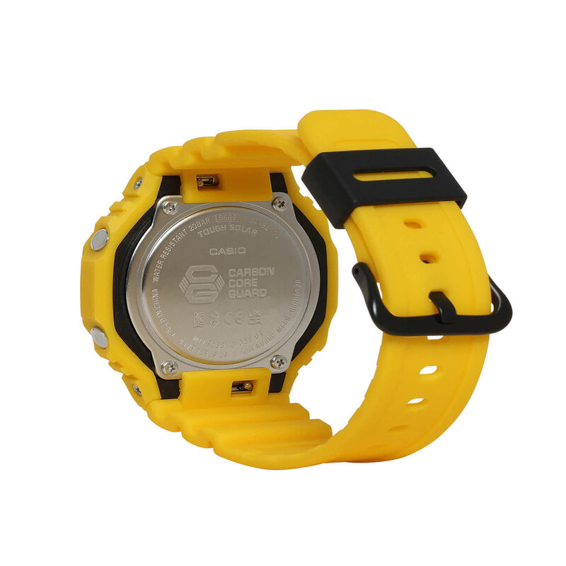 G-Shock 2100 Series Watch Black Dial Yellow Strap, 48.5mm image number 2