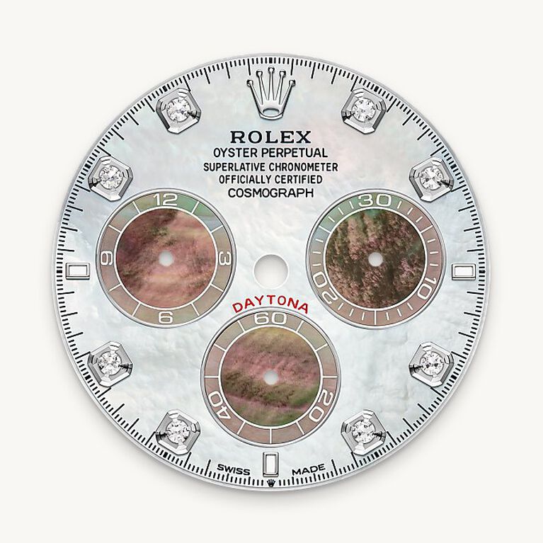 rolex cosmograph daytona in 18 ct white gold, m126589rbr-0001 - mother-of-pearl dial - ben bridge