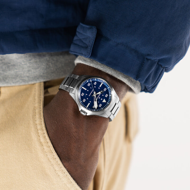 Hamilton Khaki Aviation Pilot Auto Watch Blue Dial, 39mm image number 4