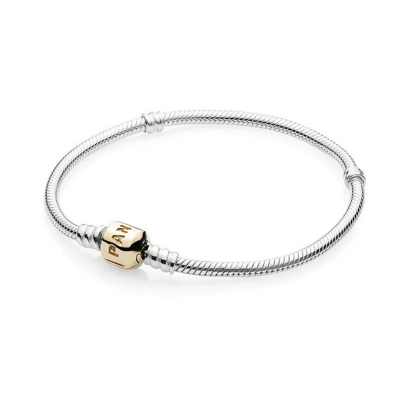 Pandora Moments Snake Chain Gold Clasp Bracelet image number 0