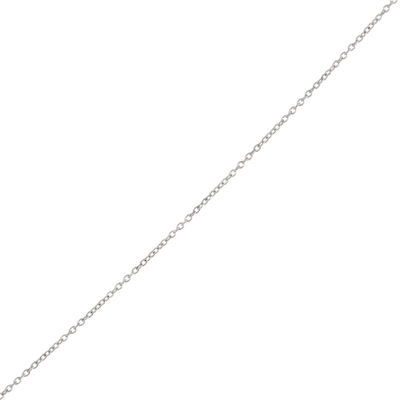 Open Circle Pendant with Round Diamonds, 1 &frac12; Total Carat Weight, 14K White Gold image number 3