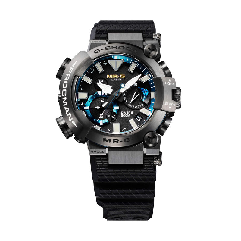 G-Shock MR-G FROGMAN Watch Black Dial Titanium Case Black Rubber Strap, 56mm image number 0