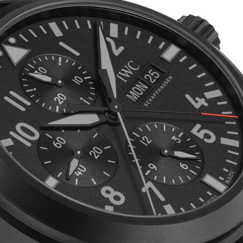 IWC Pilot&rsquo;s Watch Double Chronograph TOP GUN Ceratanium&reg; Black Dial Watch, 44mm image number 3
