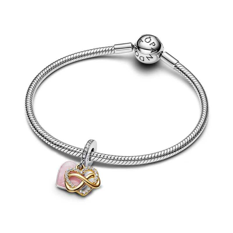 Pandora Sparkling Infinity Heart Dangle Charm image number 2