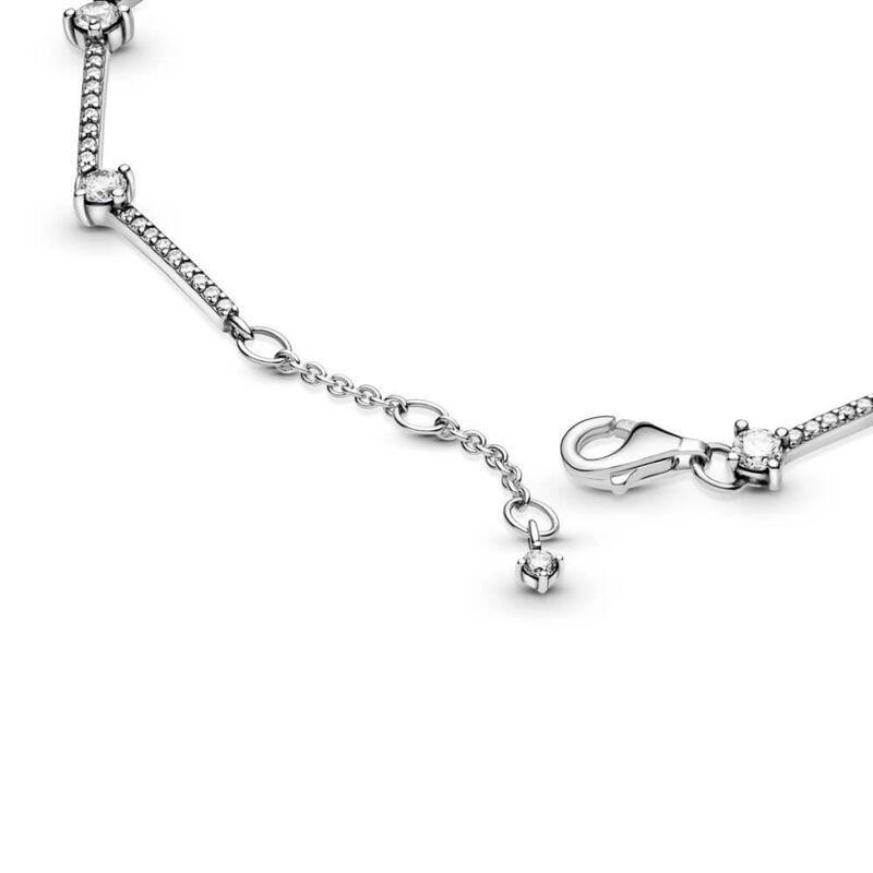 Pandora Sparkling Pavé CZ Bars Bracelet image number 3