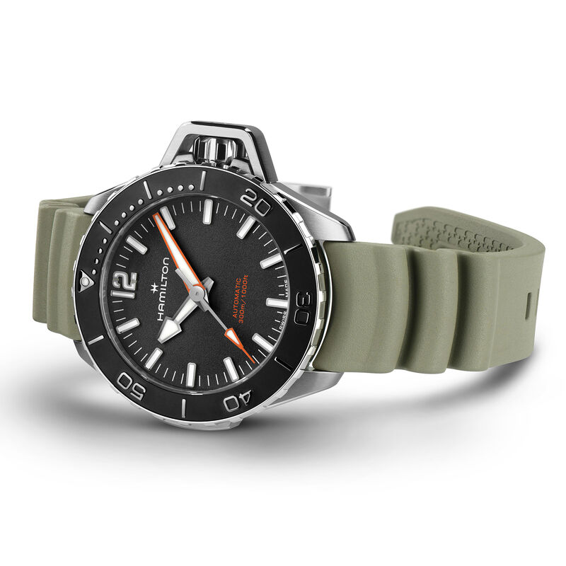 Hamilton Khaki Navy Frogman Auto Black Dial Watch, 41mm image number 1
