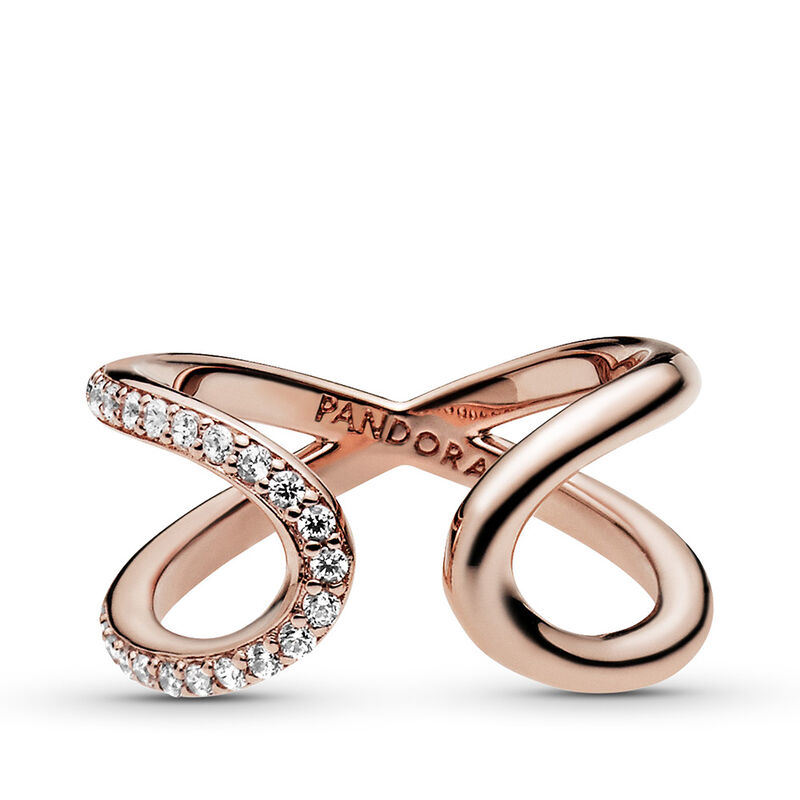 Pandora Wrapped Open Infinity CZ Ring image number 2