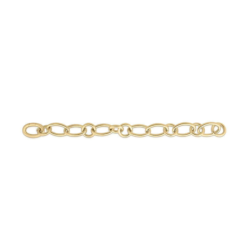 Roberto Coin Oval and Round Link Bracelet 18K Yellow Gold, 8 Inch image number 0