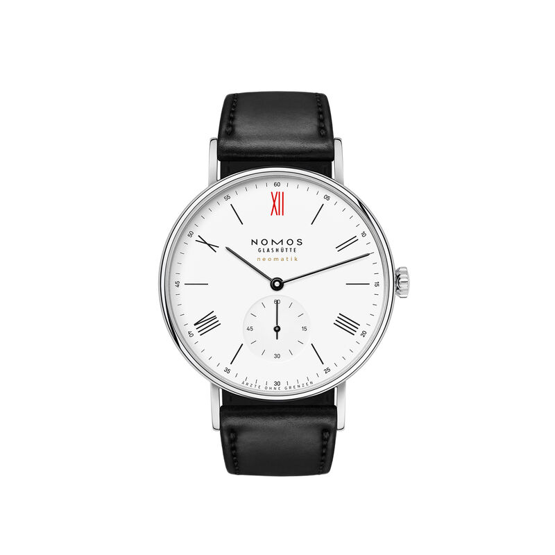 NOMOS Ludwig Neomatik 39 &Auml;rzte ohne Grenzen White Dial Watch, 38.5mm image number 0