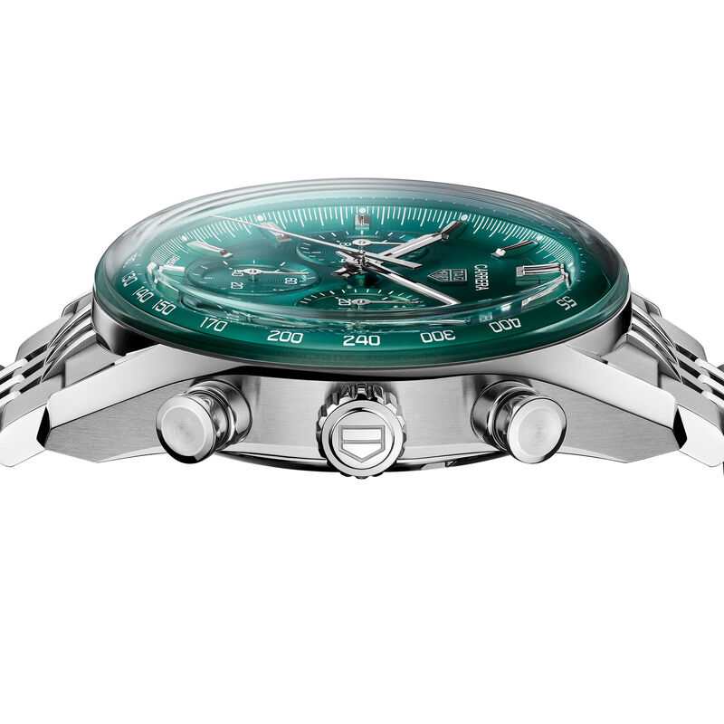 TAG Heuer Carrera Chronograph Green Dial Watch, 41mm image number 1