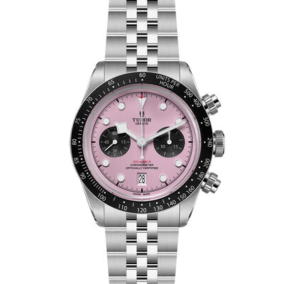 TUDOR Black Bay Chrono Pink Dial Watch, 41mm