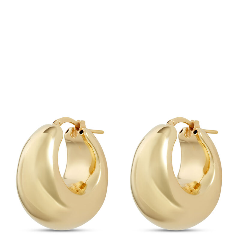 Toscano Hoop Earrings, 14K Yellow Gold image number 0