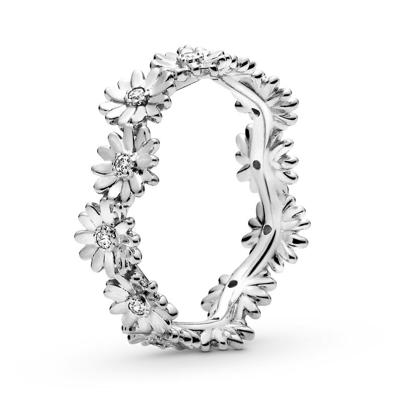 Pandora Sparkling CZ Daisy Flower Crown Ring image number 0