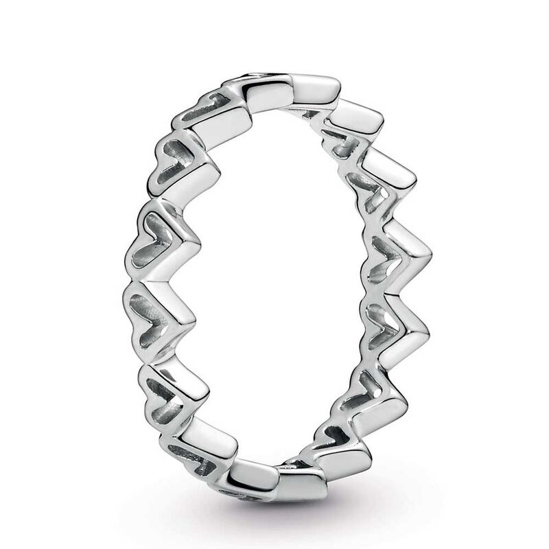 Pandora Freehand Hearts Ring image number 0