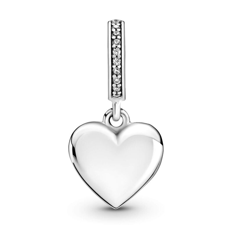 Pandora Openable Heart Locket CZ Dangle Charm image number 1