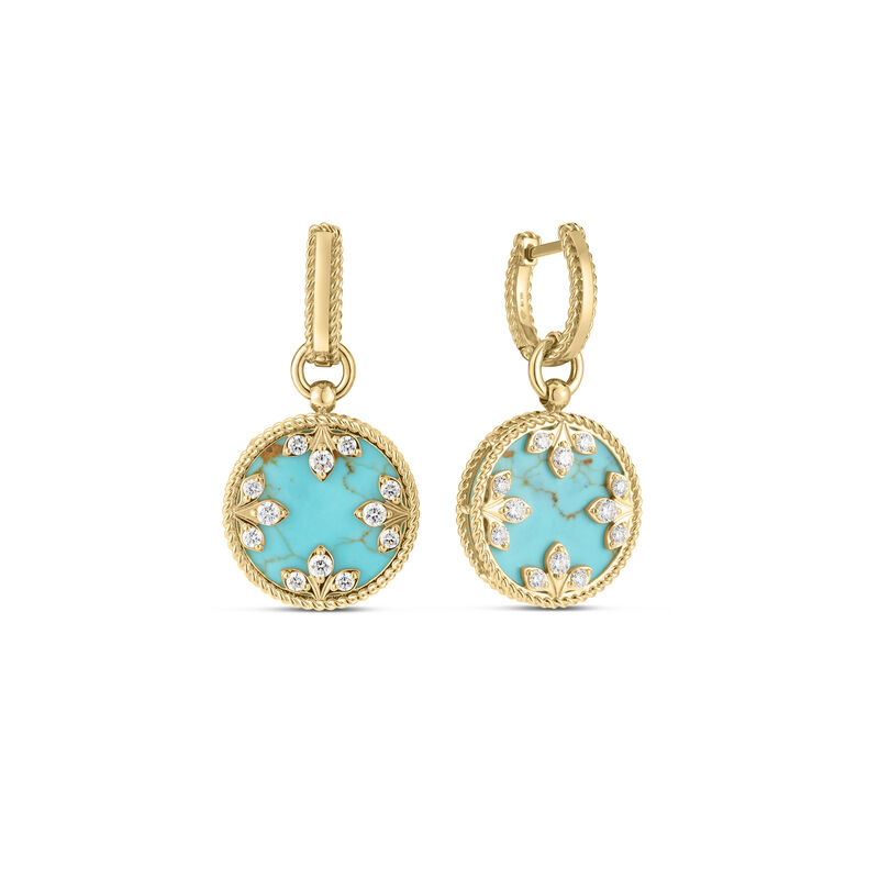 Roberto Coin 18K Yellow Gold Venetian Medallions Small Drop Earrings image number 0