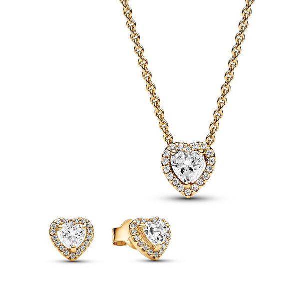 Pandora Sparkling Elevated Heart Jewelry Gift Set