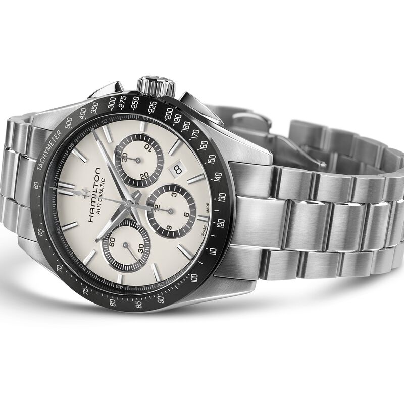 Hamilton Jazzmaster Performer Auto chrono White Dial Watch, 42mm image number 1